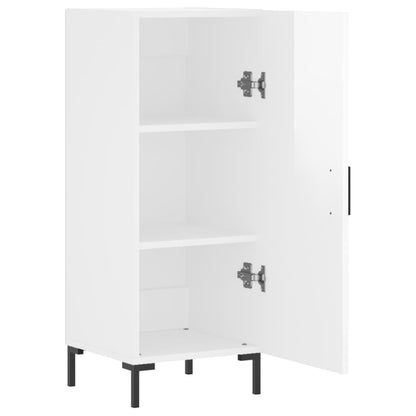 Sideboard High Gloss White 34.5x34x90 cm Engineered Wood