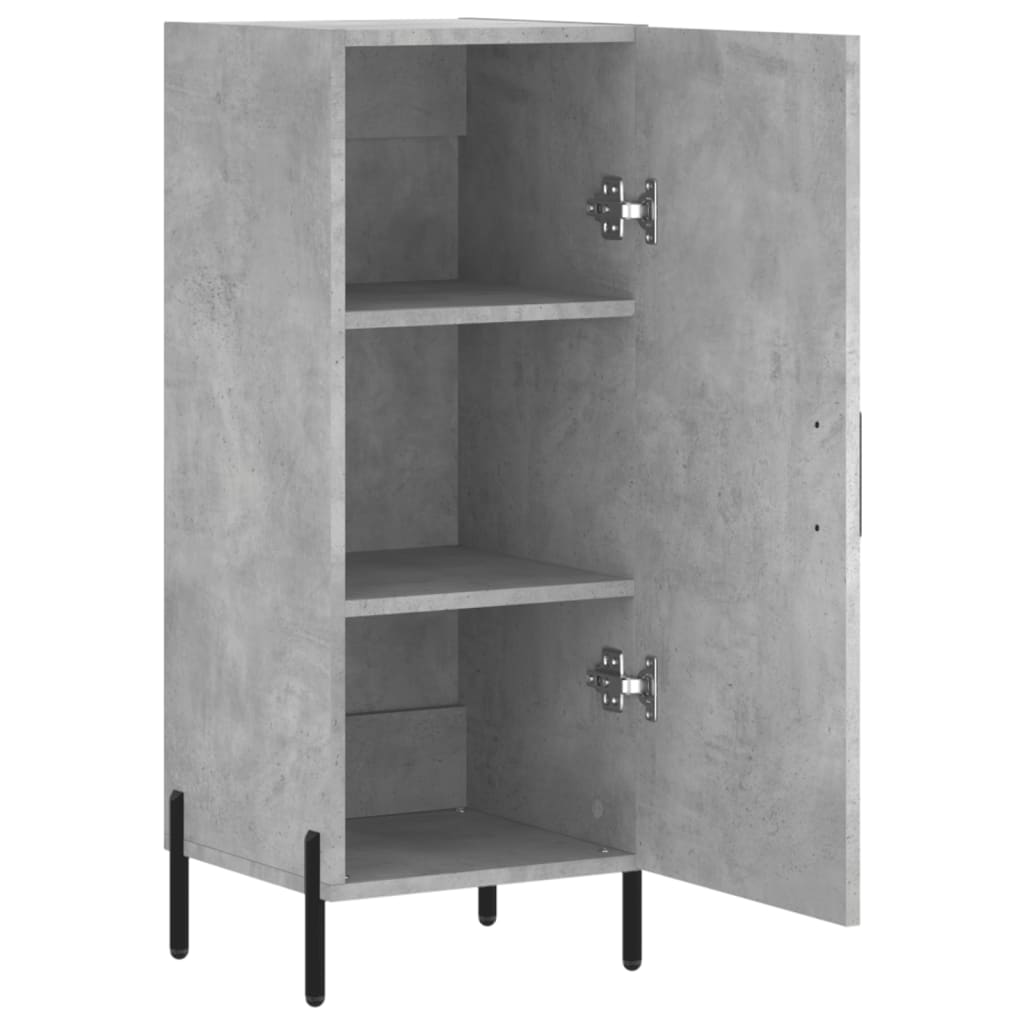 Sideboard Concrete Grey 34.5x34x90 cm Engineered Wood