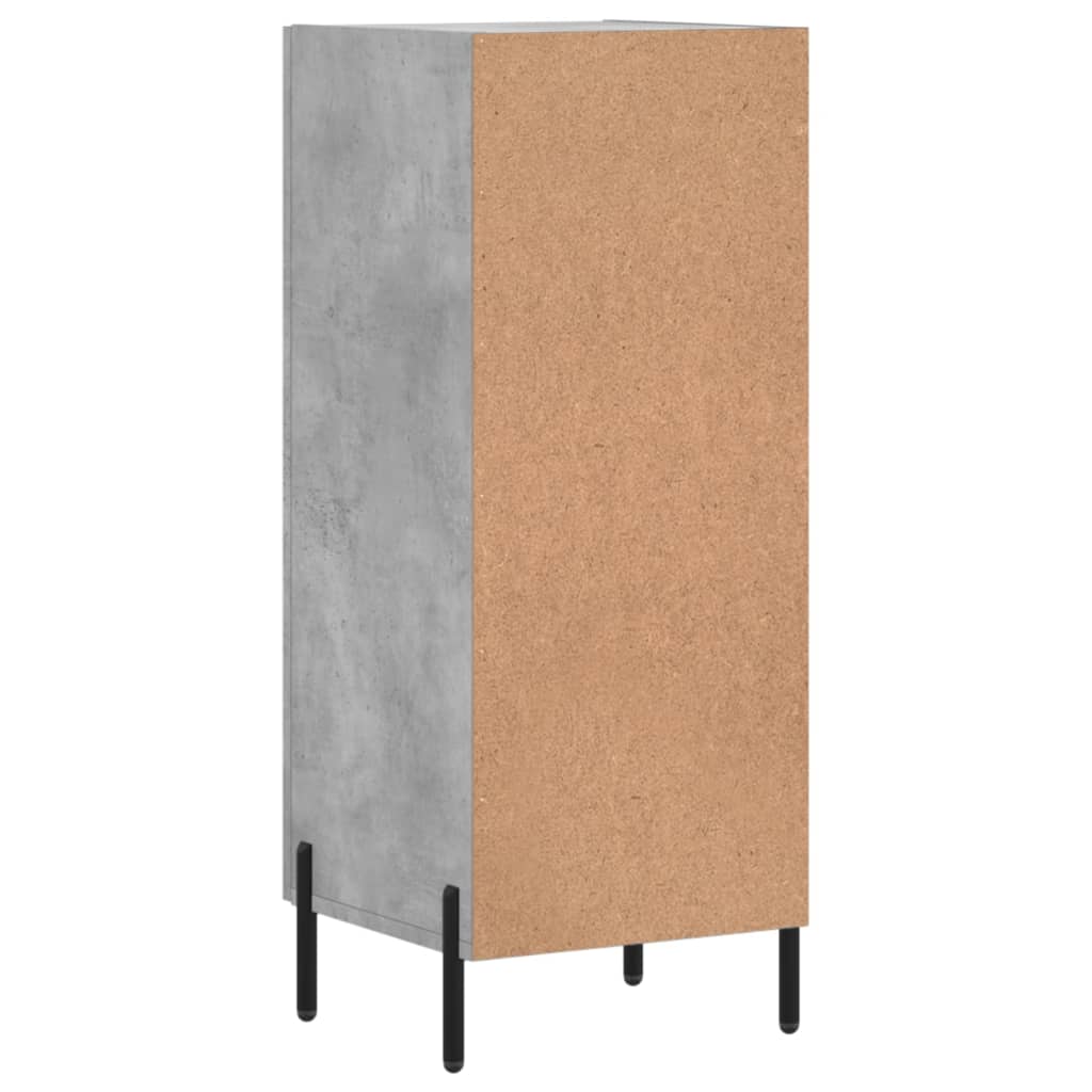 Sideboard Concrete Grey 34.5x34x90 cm Engineered Wood