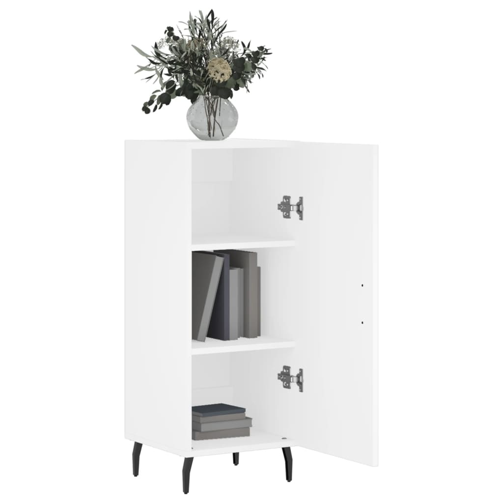 Sideboard White 34.5x34x90 cm Engineered Wood