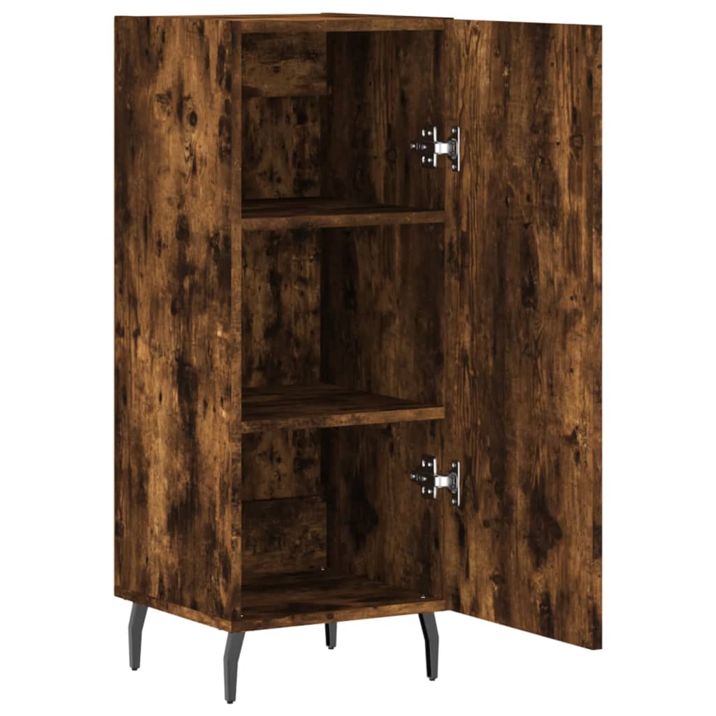 Sideboard Smoked Oak 34.5x34x90 cm Engineered Wood
