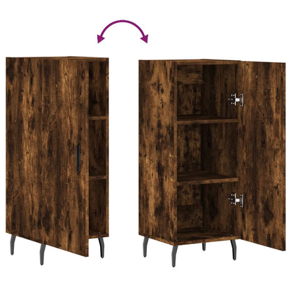 Sideboard Smoked Oak 34.5x34x90 cm Engineered Wood