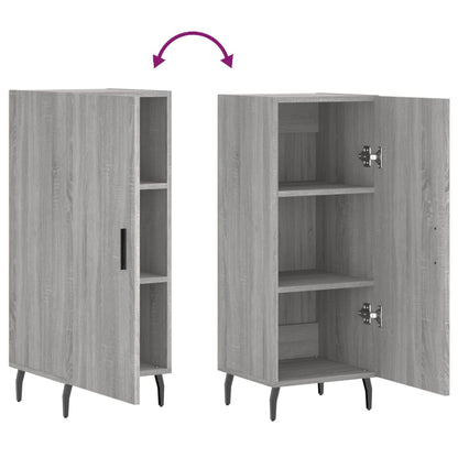 Sideboard Grey Sonoma 34.5x34x90 cm Engineered Wood