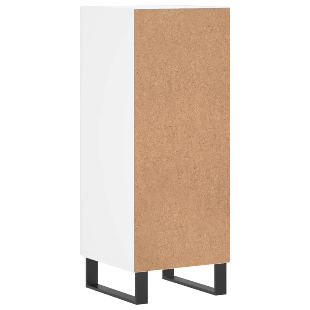 Sideboard White 34.5x34x90 cm Engineered Wood