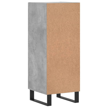 Sideboard Concrete Grey 34.5x34x90 cm Engineered Wood