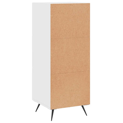 Sideboard High Gloss White 34.5x34x90 cm Engineered Wood