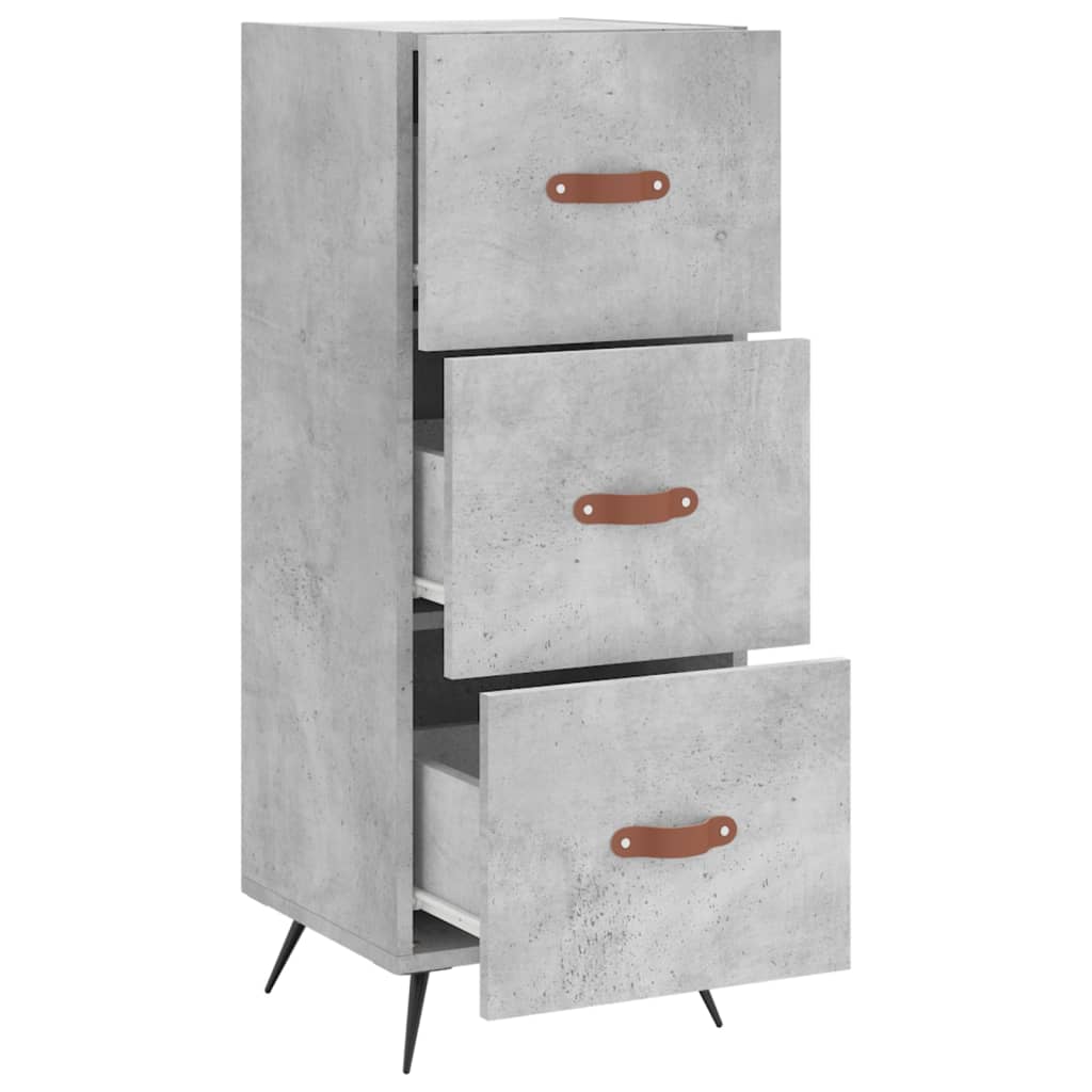 Sideboard Concrete Grey 34.5x34x90 cm Engineered Wood