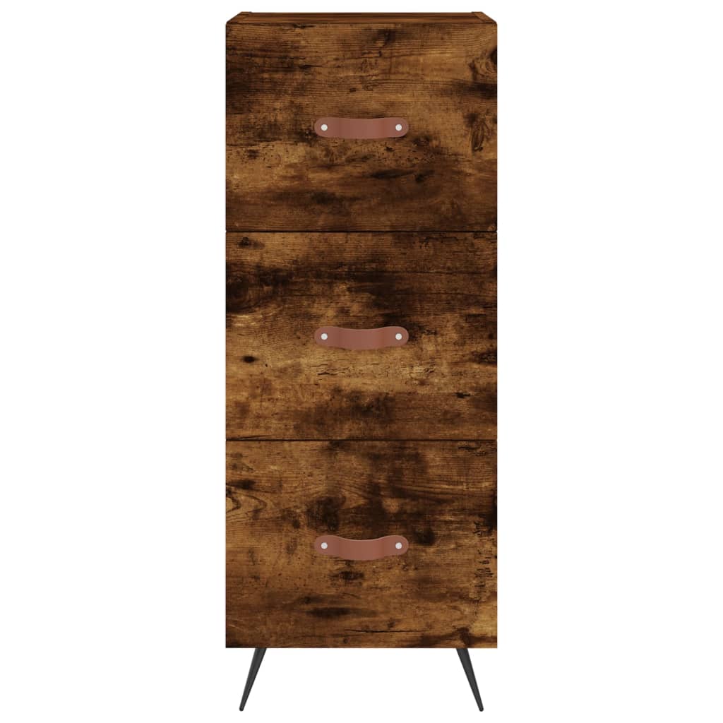 Sideboard Smoked Oak 34.5x34x90 cm Engineered Wood
