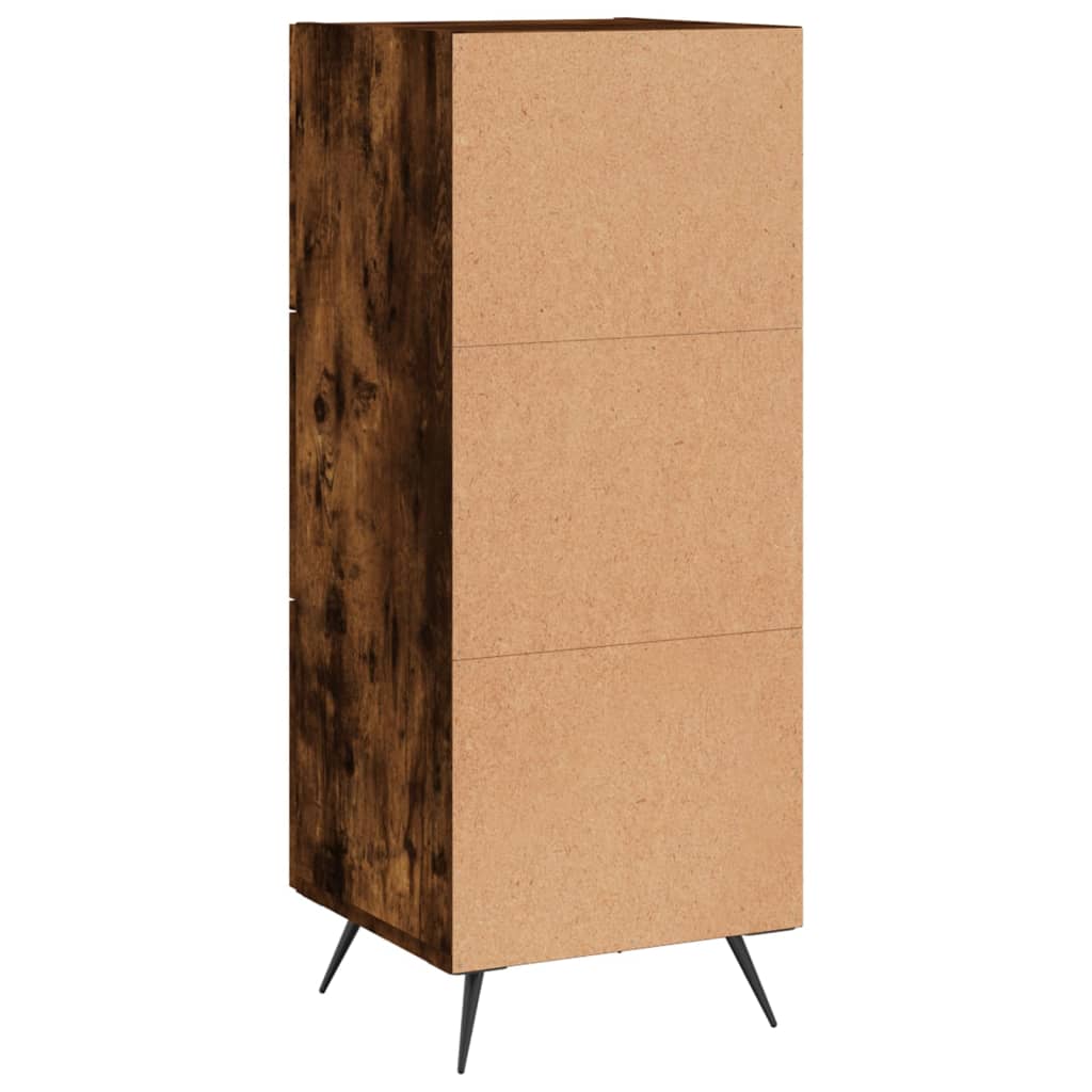 Sideboard Smoked Oak 34.5x34x90 cm Engineered Wood