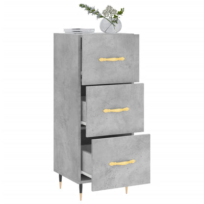 Sideboard Concrete Grey 34.5x34x90 cm Engineered Wood