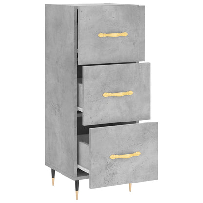Sideboard Concrete Grey 34.5x34x90 cm Engineered Wood