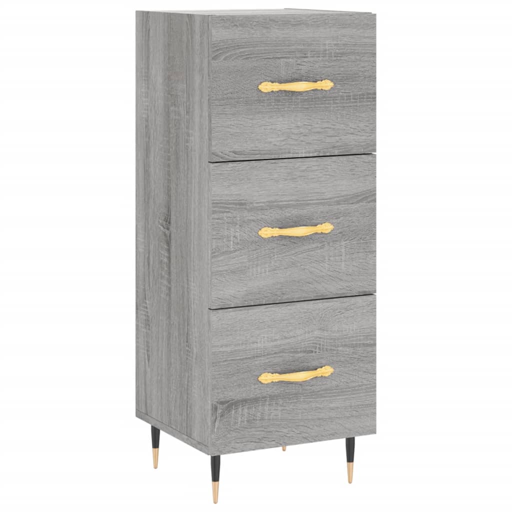Sideboard Grey Sonoma 34.5x34x90 cm Engineered Wood