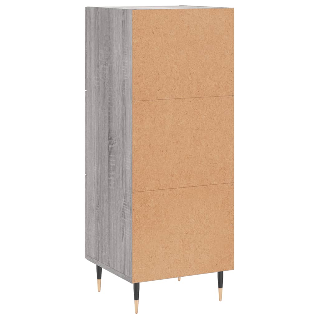 Sideboard Grey Sonoma 34.5x34x90 cm Engineered Wood