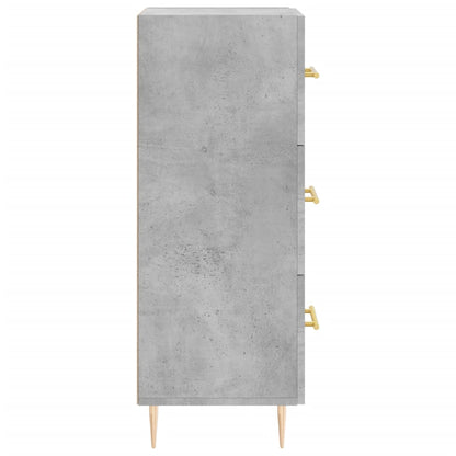 Sideboard Concrete Grey 34.5x34x90 cm Engineered Wood