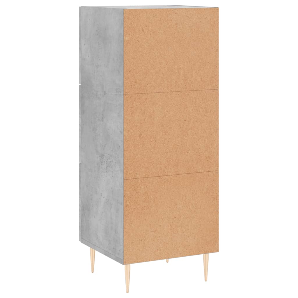 Sideboard Concrete Grey 34.5x34x90 cm Engineered Wood
