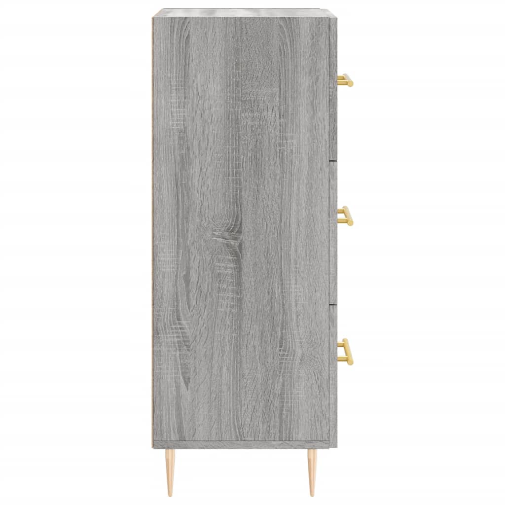 Sideboard Grey Sonoma 34.5x34x90 cm Engineered Wood