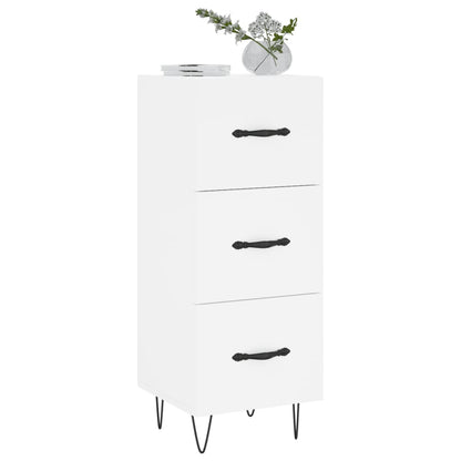 Sideboard White 34.5x34x90 cm Engineered Wood