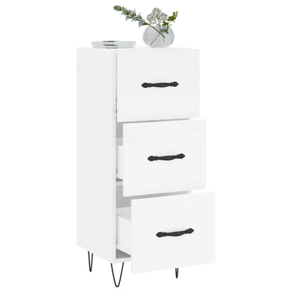 Sideboard White 34.5x34x90 cm Engineered Wood