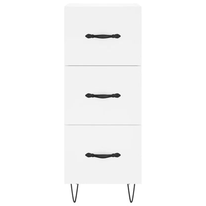Sideboard White 34.5x34x90 cm Engineered Wood