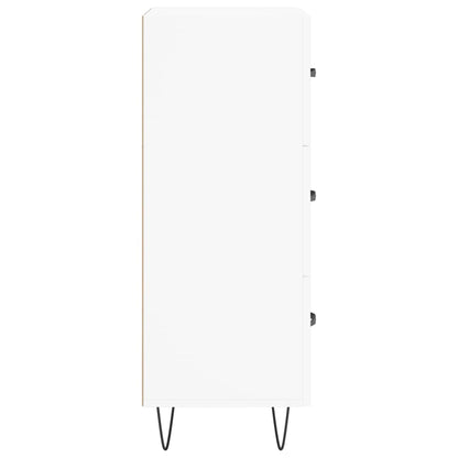 Sideboard White 34.5x34x90 cm Engineered Wood