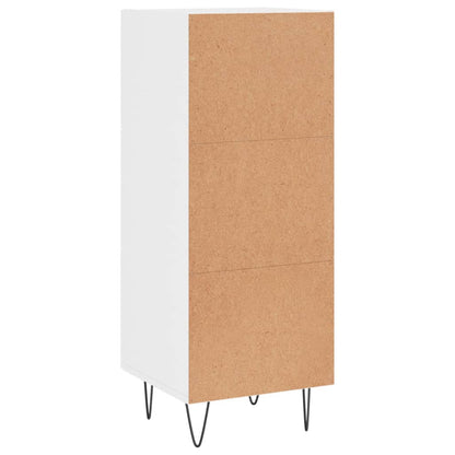 Sideboard High Gloss White 34.5x34x90 cm Engineered Wood