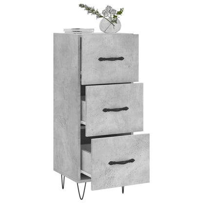 Sideboard Concrete Grey 34,5x34x90 cm Engineered Wood