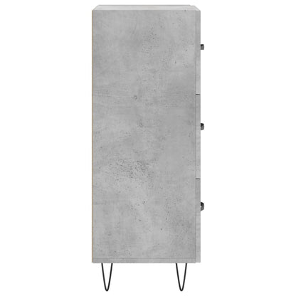 Sideboard Concrete Grey 34,5x34x90 cm Engineered Wood