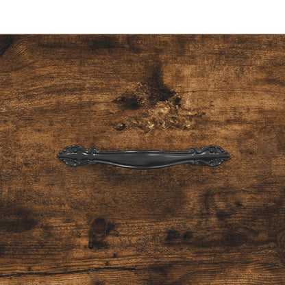 Sideboard Smoked Oak 34.5x34x90 cm Engineered Wood