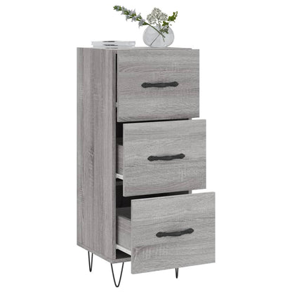 Sideboard Grey Sonoma 34.5x34x90 cm Engineered Wood