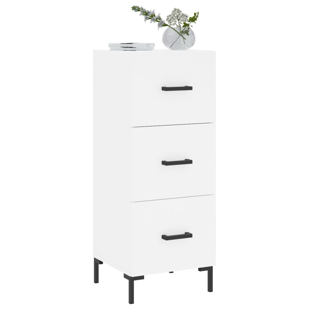 Sideboard White 34,5x34x90 cm Engineered Wood