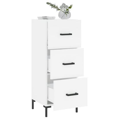 Sideboard White 34,5x34x90 cm Engineered Wood