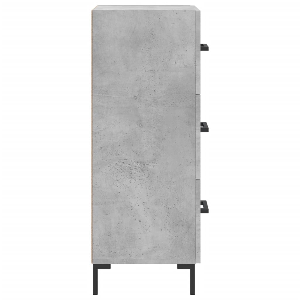 Sideboard Concrete Grey 34.5x34x90 cm Engineered Wood