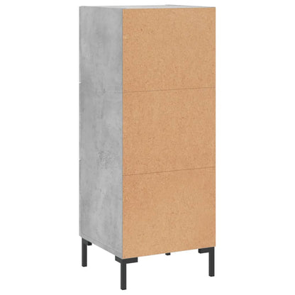 Sideboard Concrete Grey 34,5x34x90 cm Engineered Wood