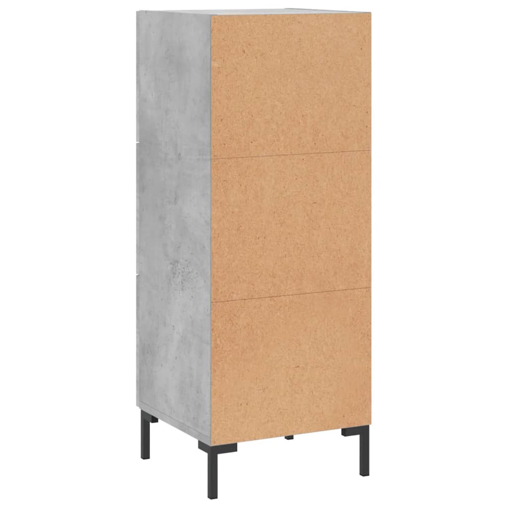 Sideboard Concrete Grey 34.5x34x90 cm Engineered Wood