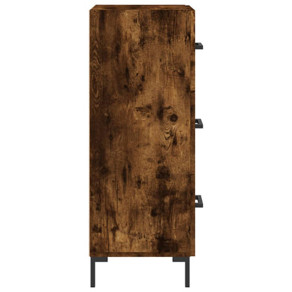 Sideboard Smoked Oak 34,5x34x90 cm Engineered Wood