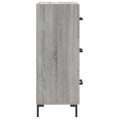 Sideboard Grey Sonoma 34,5x34x90 cm Engineered Wood