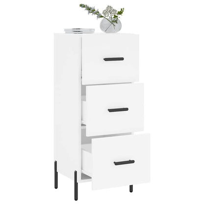 Sideboard White 34.5x34x90 cm Engineered Wood