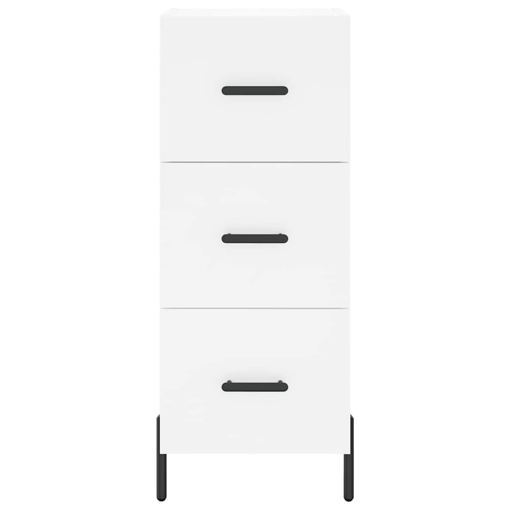 Sideboard White 34.5x34x90 cm Engineered Wood