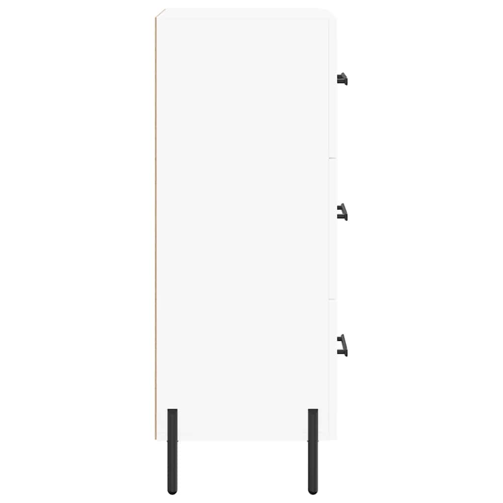 Sideboard White 34.5x34x90 cm Engineered Wood