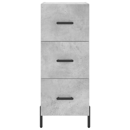 Sideboard Concrete Grey 34.5x34x90 cm Engineered Wood