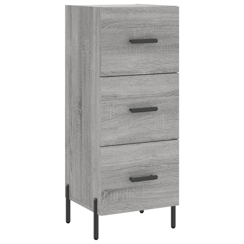 Sideboard Grey Sonoma 34,5x34x90 cm Engineered Wood