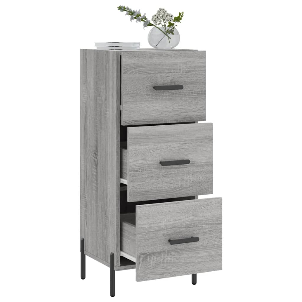 Sideboard Grey Sonoma 34,5x34x90 cm Engineered Wood