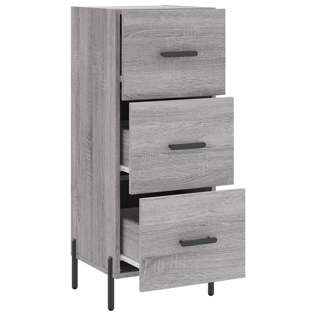 Sideboard Grey Sonoma 34,5x34x90 cm Engineered Wood