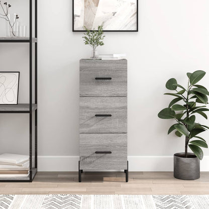 Sideboard Grey Sonoma 34,5x34x90 cm Engineered Wood