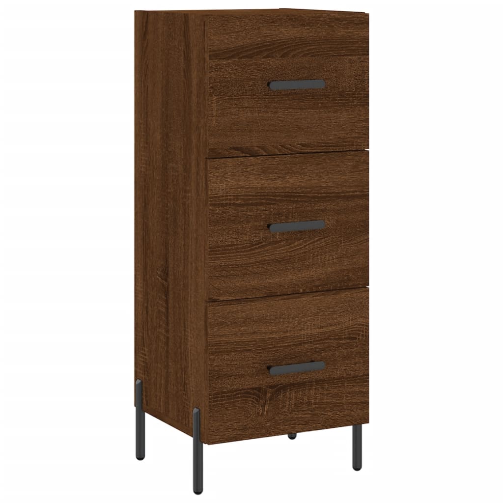 Sideboard Brown Oak 34.5x34x90 cm Engineered Wood