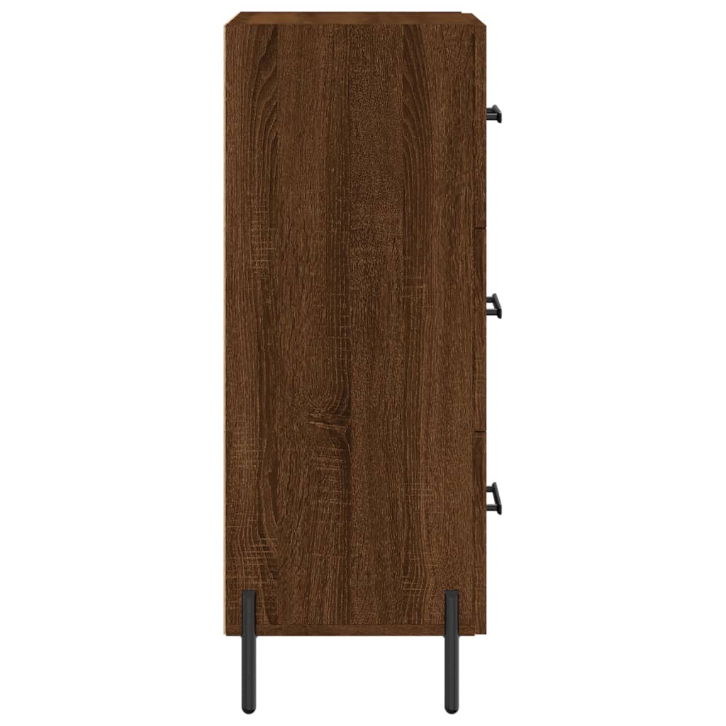 Sideboard Brown Oak 34.5x34x90 cm Engineered Wood