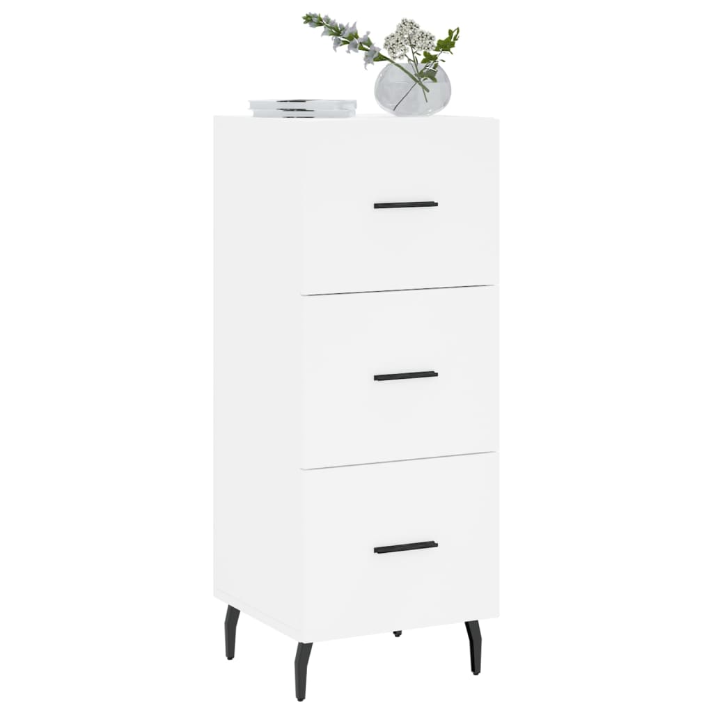 Sideboard White 34.5x34x90 cm Engineered Wood
