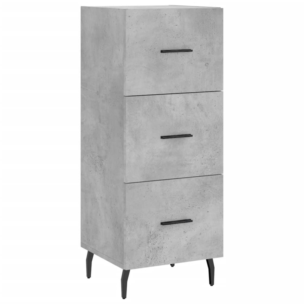 Sideboard Concrete Grey 34.5x34x90 cm Engineered Wood