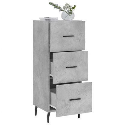 Sideboard Concrete Grey 34,5x34x90 cm Engineered Wood