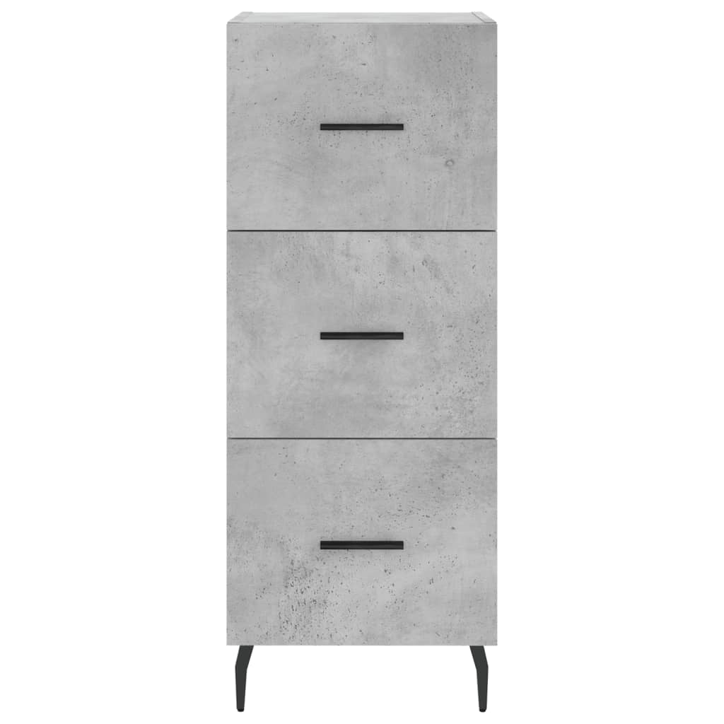 Sideboard Concrete Grey 34,5x34x90 cm Engineered Wood